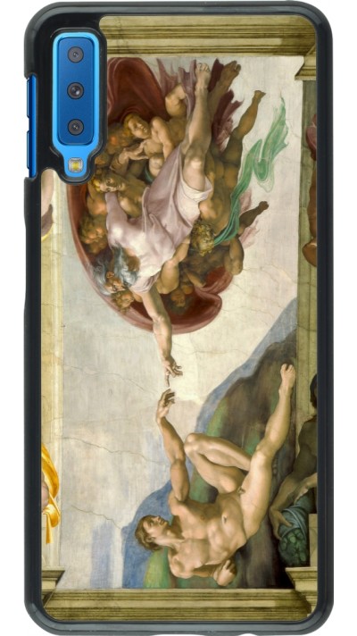 Coque Samsung Galaxy A7 - Tableau art - La Création d’Adam - Michel-Ange