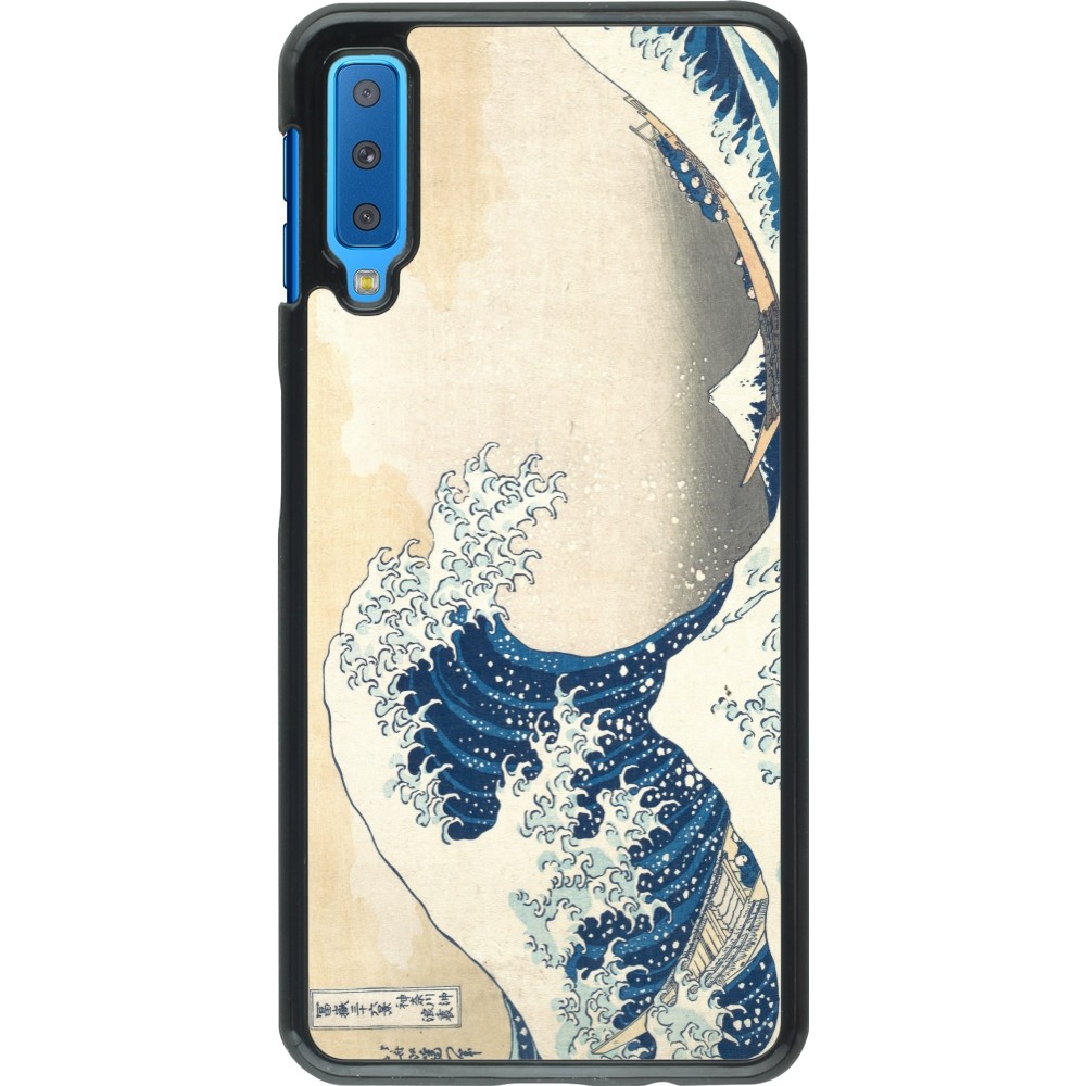 Coque Samsung Galaxy A7 - Tableau art - La Grande Vague de Kanagawa - Hokusai