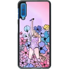 Coque Samsung Galaxy A7 - Taylor Swift Sketch - Pink