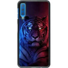 Coque Samsung Galaxy A7 - Tiger Blue Red