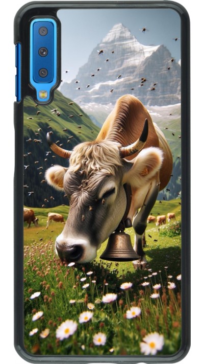 Samsung Galaxy A7 Case Hülle - Kuh Berg Wallis