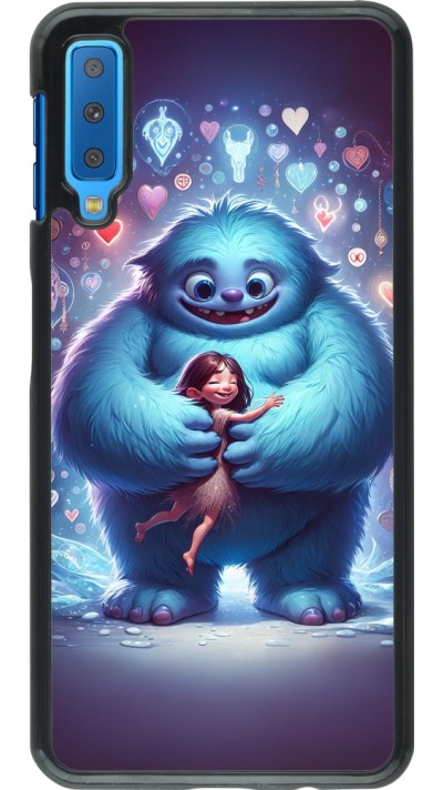 Samsung Galaxy A7 Case Hülle - Valentin 2024 Flauschige Liebe