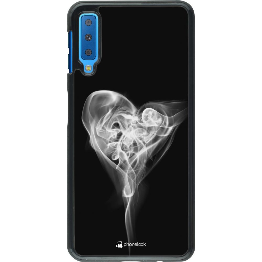 Coque Samsung Galaxy A7 - Valentine 2022 Black Smoke