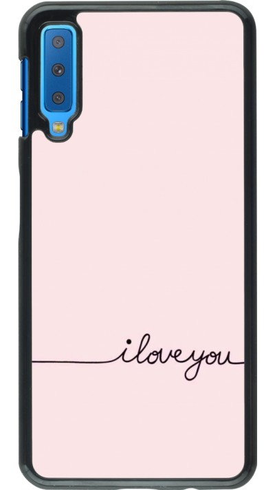 Coque Samsung Galaxy A7 - Valentine 2023 i love you writing