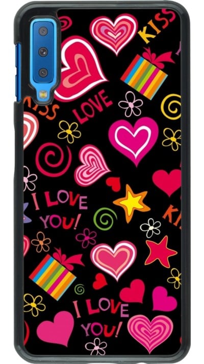 Coque Samsung Galaxy A7 - Valentine 2023 love symbols