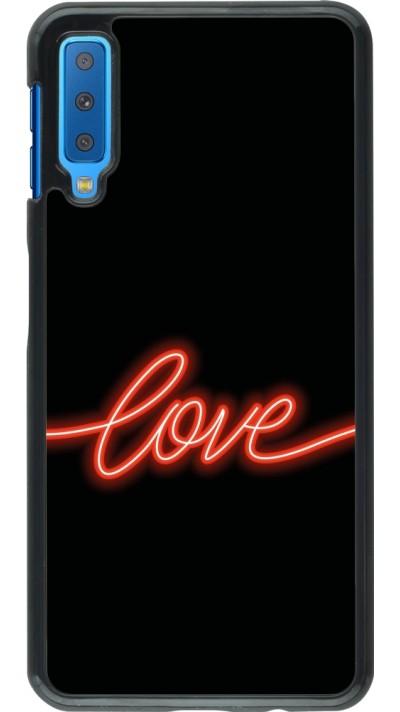 Coque Samsung Galaxy A7 - Valentine 2023 neon love