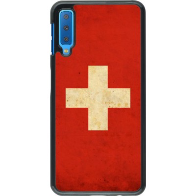 Hülle Samsung Galaxy A7 - Vintage Flag SWISS