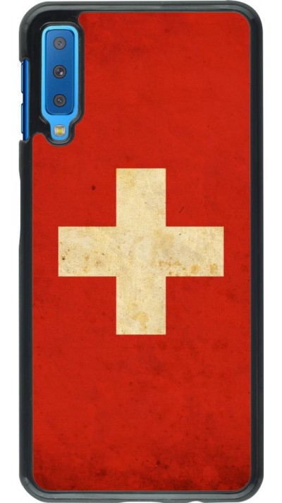 Hülle Samsung Galaxy A7 - Vintage Flag SWISS