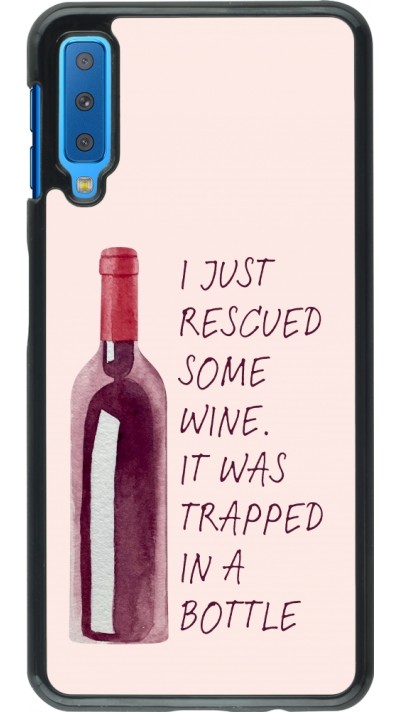 Samsung Galaxy A7 Case Hülle - I just rescued some wine