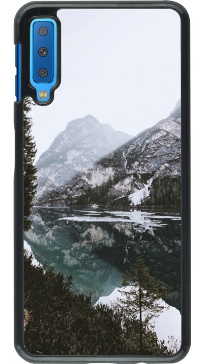 Coque Samsung Galaxy A7 - Winter 22 snowy mountain and lake