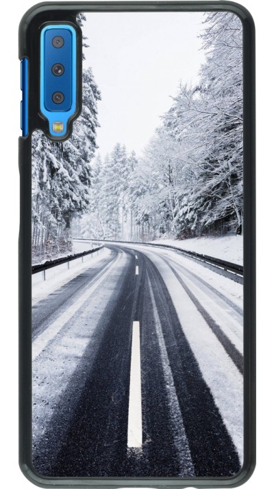 Coque Samsung Galaxy A7 - Winter 22 Snowy Road