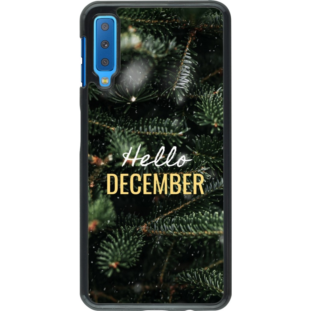 Samsung Galaxy A7 Case Hülle - Winter 25 Winter hello december