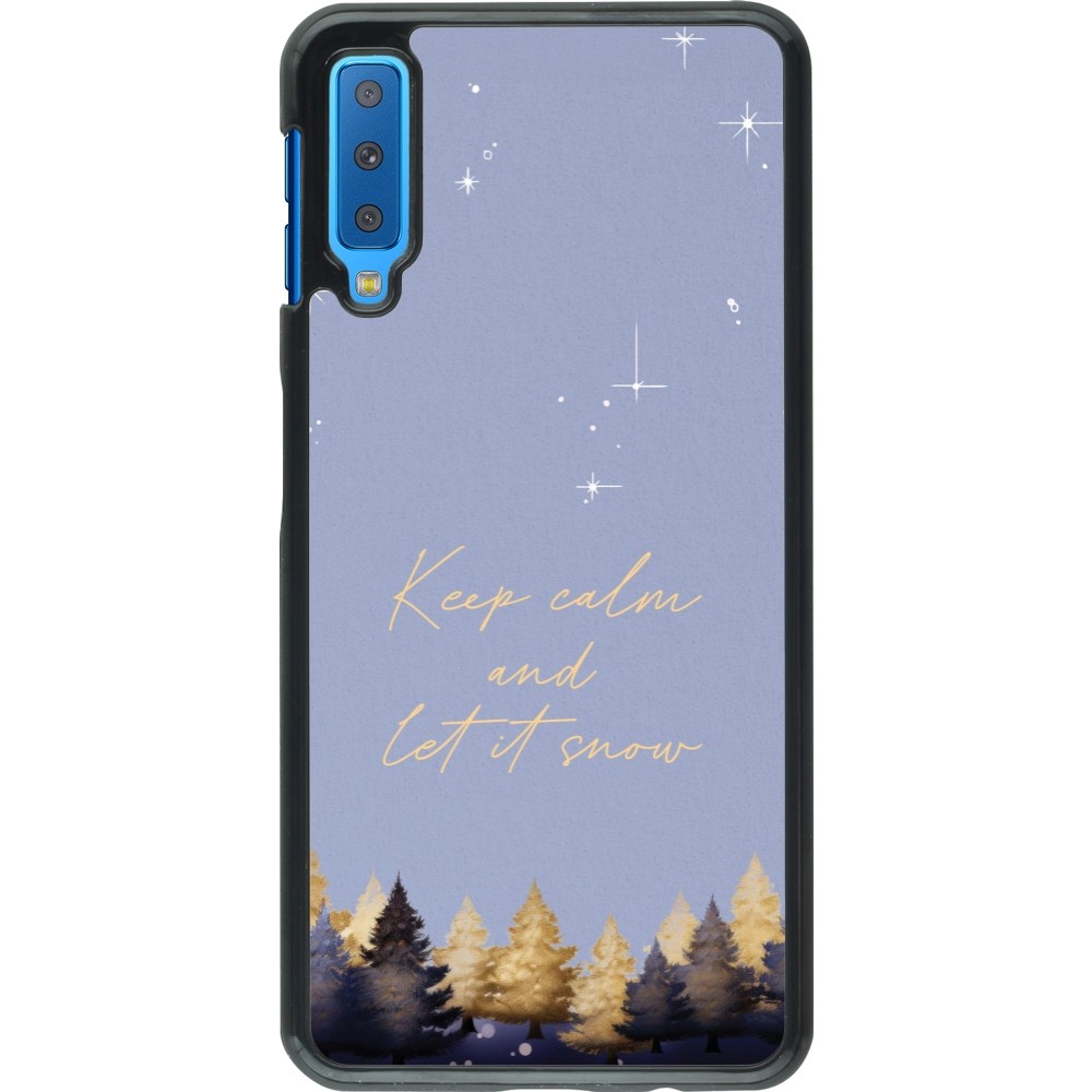 Samsung Galaxy A7 Case Hülle - Winter 25 Winter illustration of trees