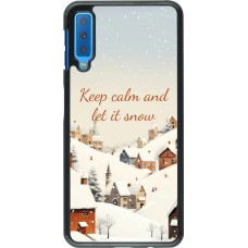 Samsung Galaxy A7 Case Hülle - Winter 25 Winter Keep calm and let it snow