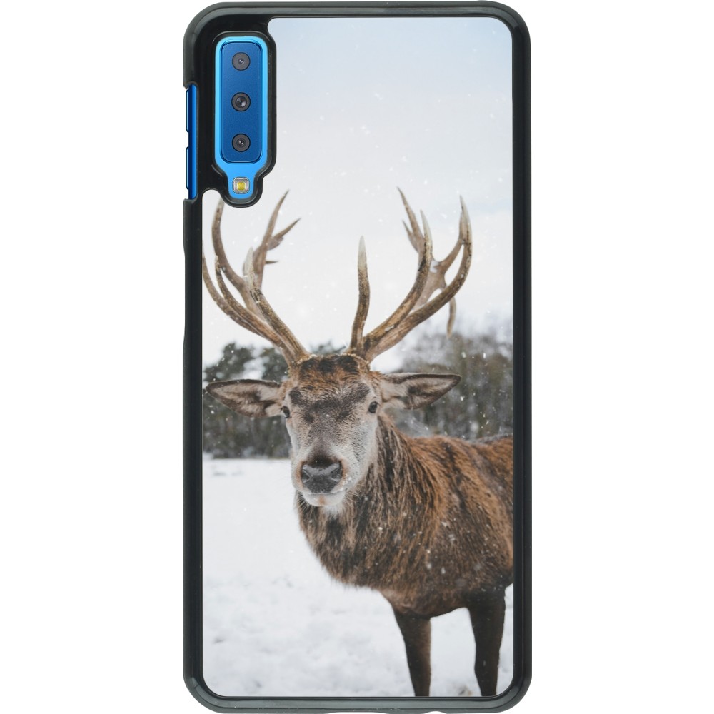 Samsung Galaxy A7 Case Hülle - Winter 25 Winter reindeer