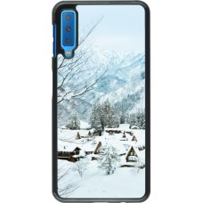 Samsung Galaxy A7 Case Hülle - Winter 25 Winter snowy landscape