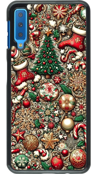 Coque Samsung Galaxy A7 - Noël 2023 micro pattern