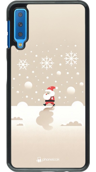 Coque Samsung Galaxy A7 - Noël 2023 Minimalist Santa