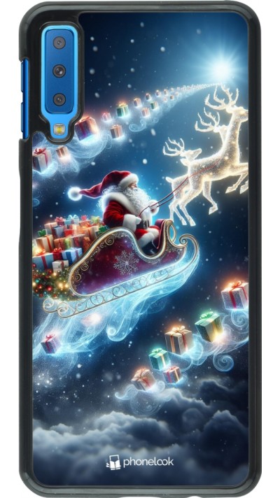 Coque Samsung Galaxy A7 - Noël 2023 Père Noël enchanté
