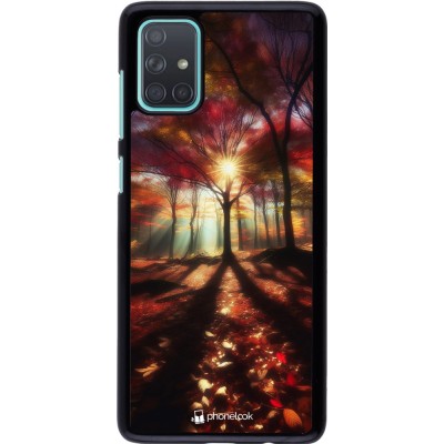 Coque Samsung Galaxy A71 - Automne doré glare