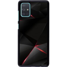 Coque Samsung Galaxy A71 - Black Red Lines