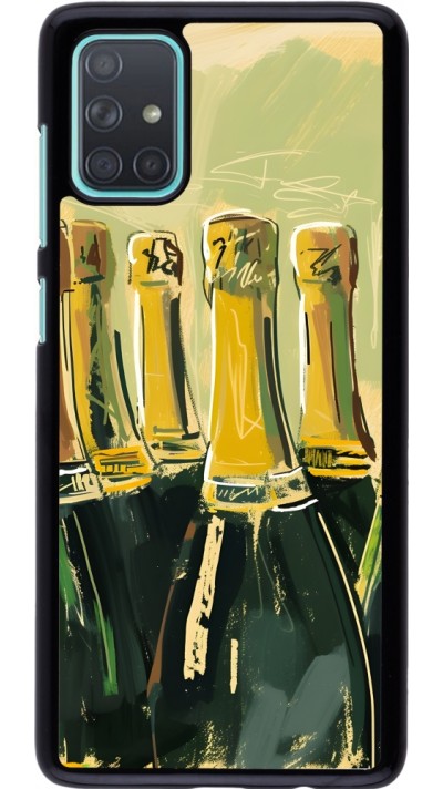 Samsung Galaxy A71 Case Hülle - Champagne Malerei