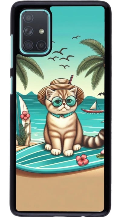 Samsung Galaxy A71 Case Hülle - Chat Surf Stil