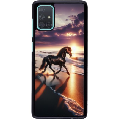 Coque Samsung Galaxy A71 - Cheval majestueux plage