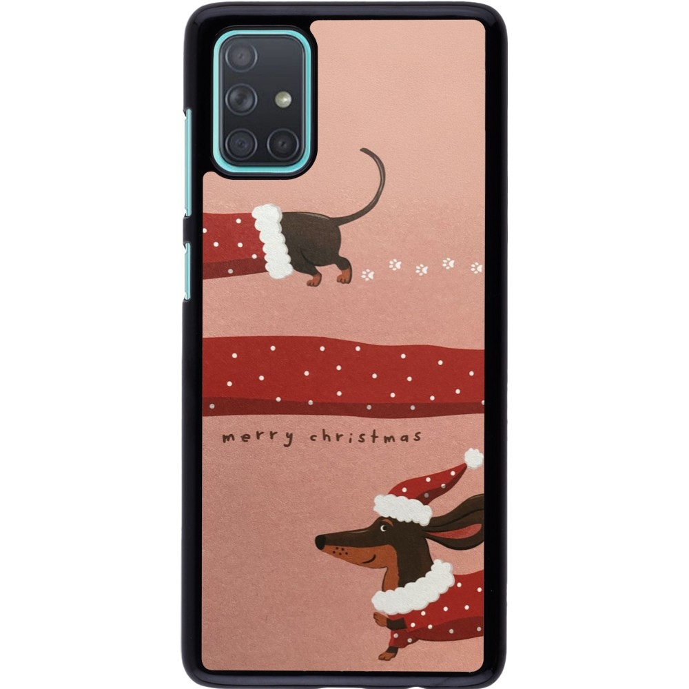 Coque Samsung Galaxy A71 - Christmas 25 Teckel Merry Xmas