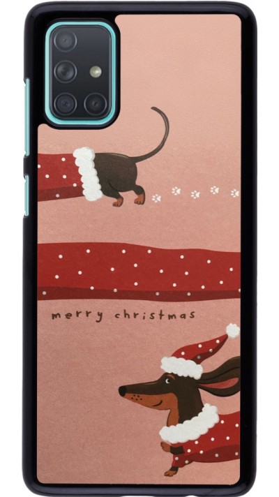 Coque Samsung Galaxy A71 - Christmas 25 Teckel Merry Xmas