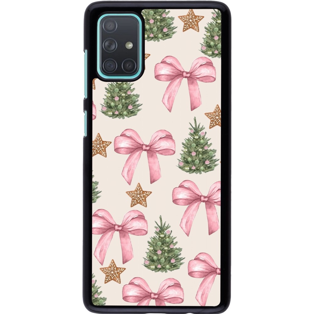 Coque Samsung Galaxy A71 - Christmas 25 Vintage Ribbons