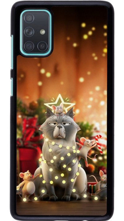 Coque Samsung Galaxy A71 - Christmas 25 Xmas Cat