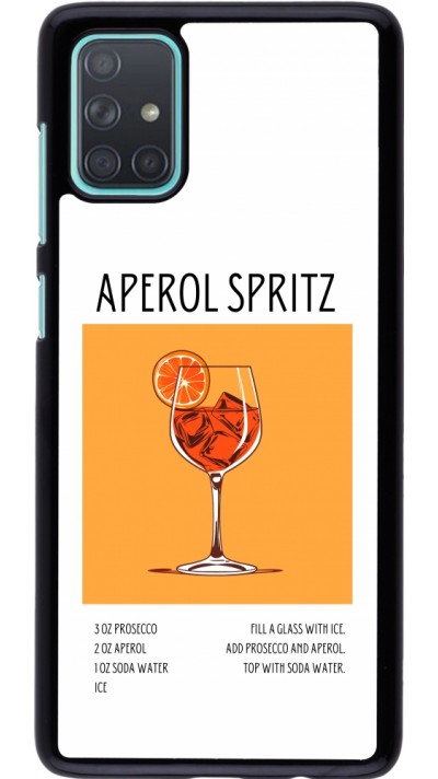 Samsung Galaxy A71 Case Hülle - Cocktail Rezept Aperol Spritz
