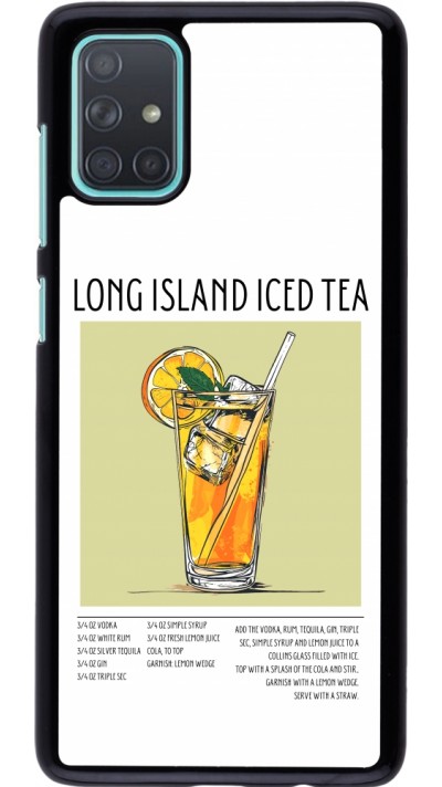 Samsung Galaxy A71 Case Hülle - Cocktail Rezept Long Island Ice Tea