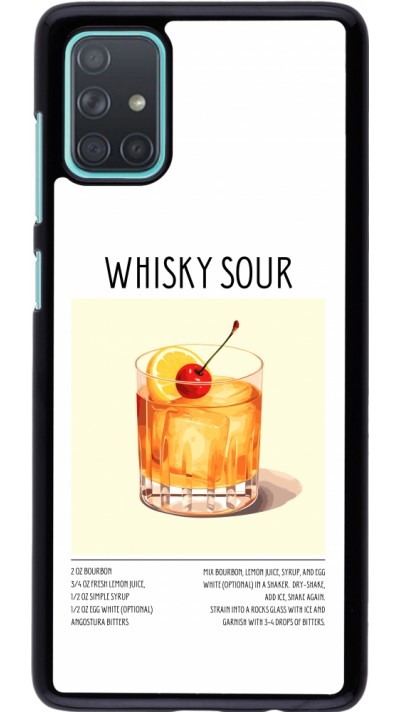 Samsung Galaxy A71 Case Hülle - Cocktail Rezept Whisky Sour
