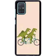 Samsung Galaxy A71 Case Hülle - Dinosaurs on bikes 2026
