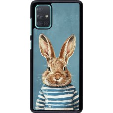 Coque Samsung Galaxy A71 - Easter 2026 Rabbit navy
