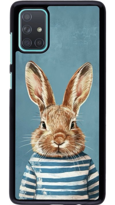 Coque Samsung Galaxy A71 - Easter 2026 Rabbit navy