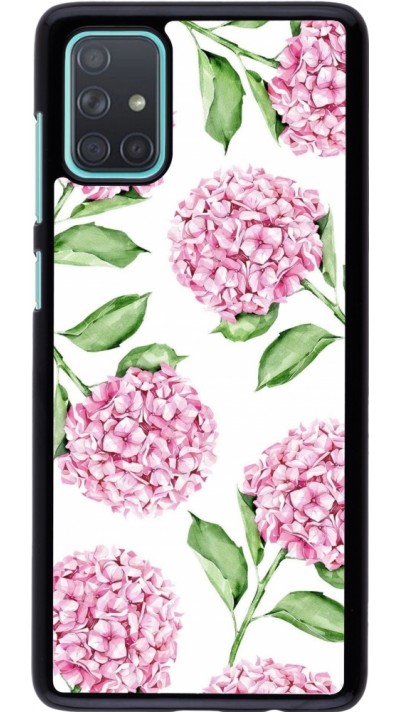Samsung Galaxy A71 Case Hülle - Easter 2024 pink flowers