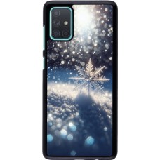 Samsung Galaxy A71 Case Hülle - Schneeflocke Solar Glanz