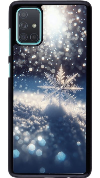 Samsung Galaxy A71 Case Hülle - Schneeflocke Solar Glanz