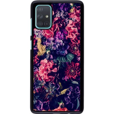 Coque Samsung Galaxy A71 - Flowers Dark