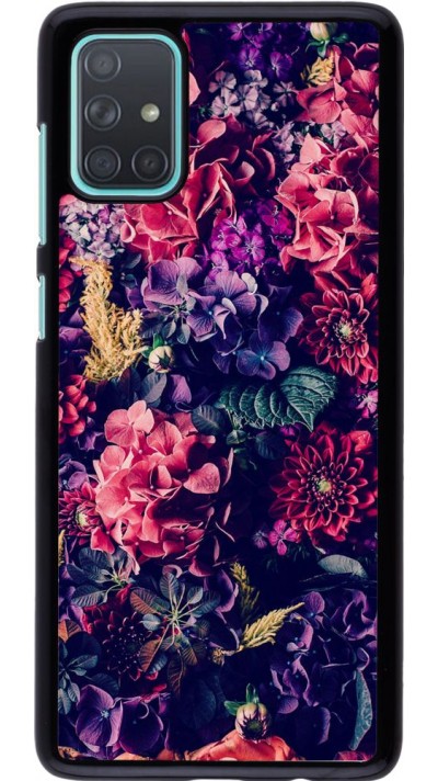 Hülle Samsung Galaxy A71 - Flowers Dark