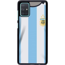 Coque Samsung Galaxy A71 - Maillot de football Argentine 2022 personnalisable