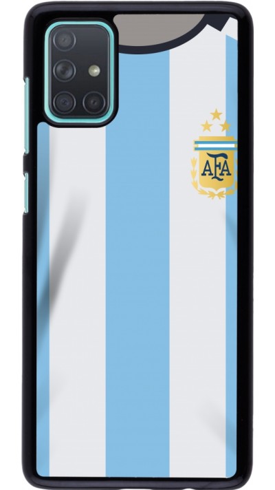 Coque Samsung Galaxy A71 - Maillot de football Argentine 2022 personnalisable