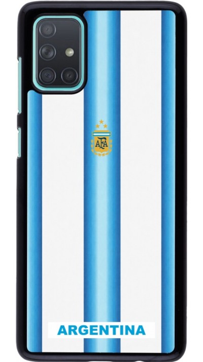 Coque Samsung Galaxy A71 - Maillot de football Argentine 2026 personnalisable