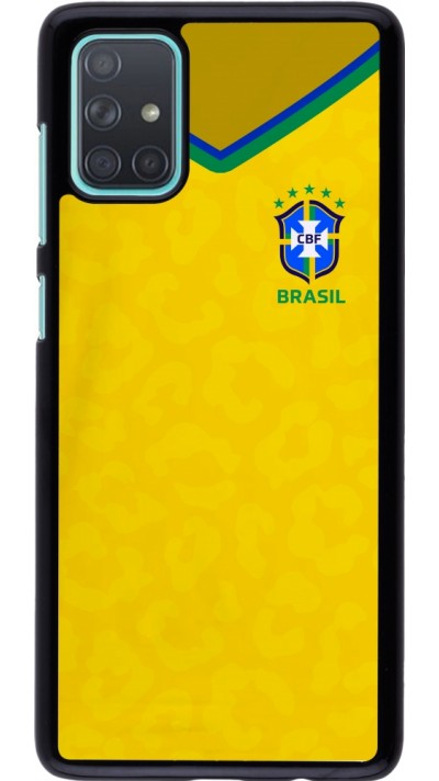 Coque Samsung Galaxy A71 - Maillot de football Brésil 2022 personnalisable