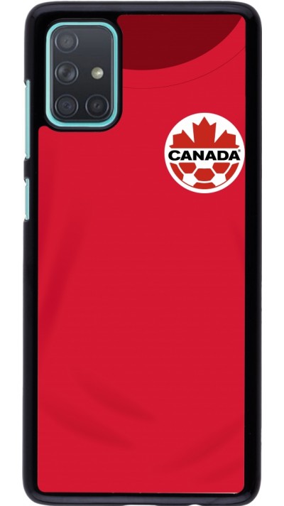 Coque Samsung Galaxy A71 - Maillot de football Canada 2022 personnalisable