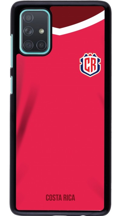 Coque Samsung Galaxy A71 - Maillot de football Costa Rica 2022 personnalisable