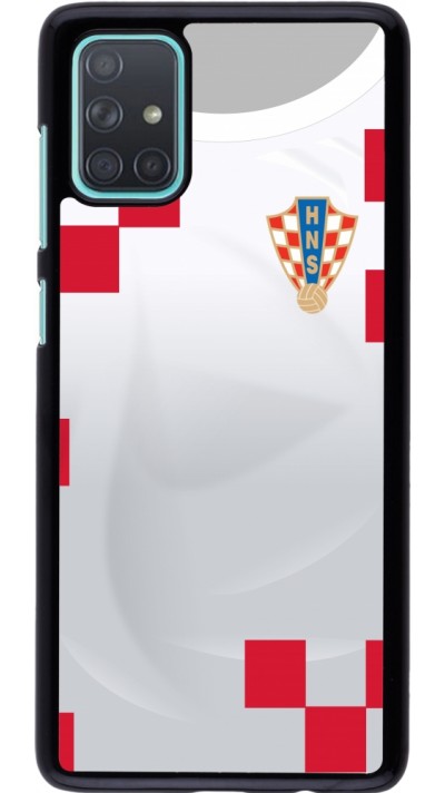 Coque Samsung Galaxy A71 - Maillot de football Croatie 2022 personnalisable